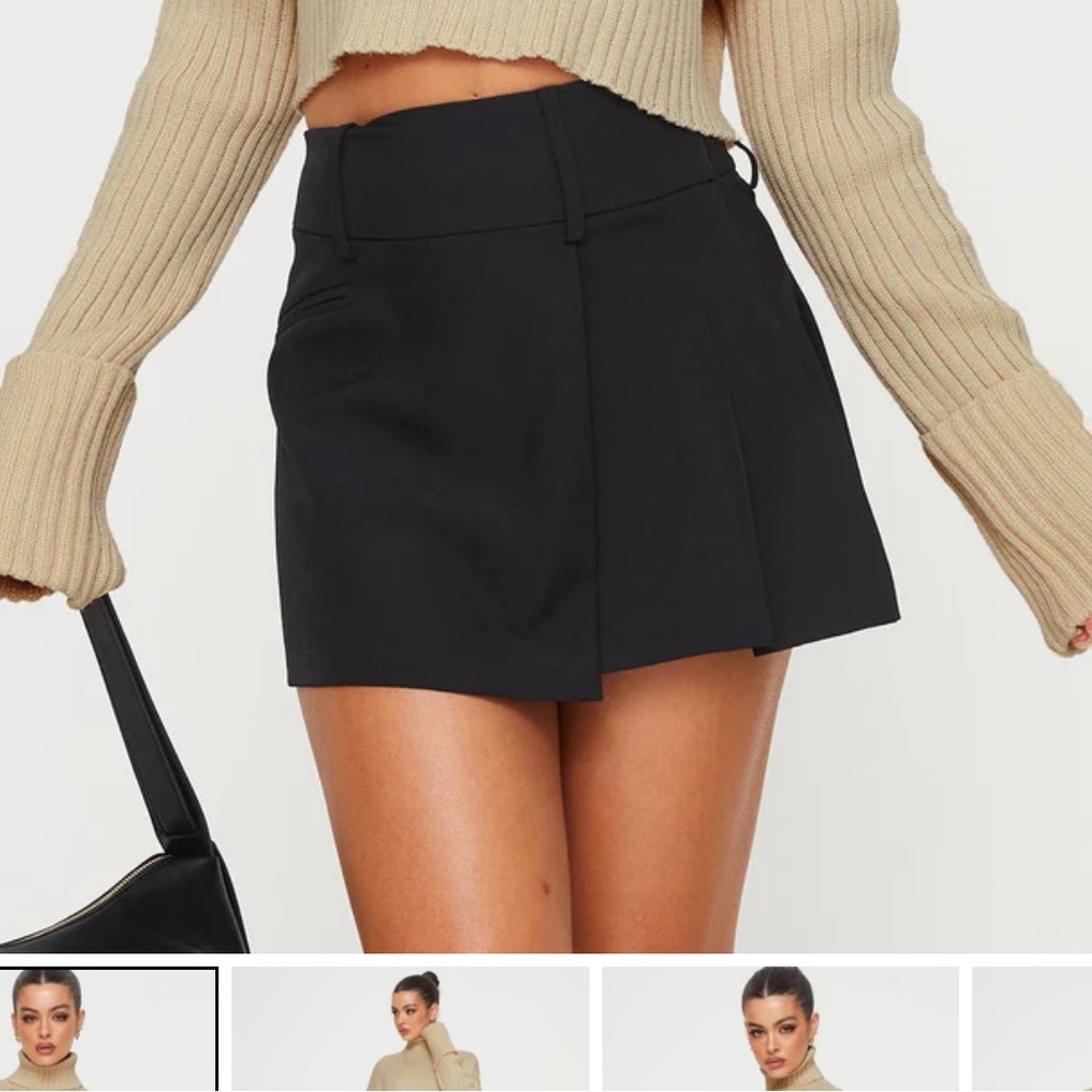 NEW w/TAG Princess Polly Black Wrap Mini Skirt Casual
